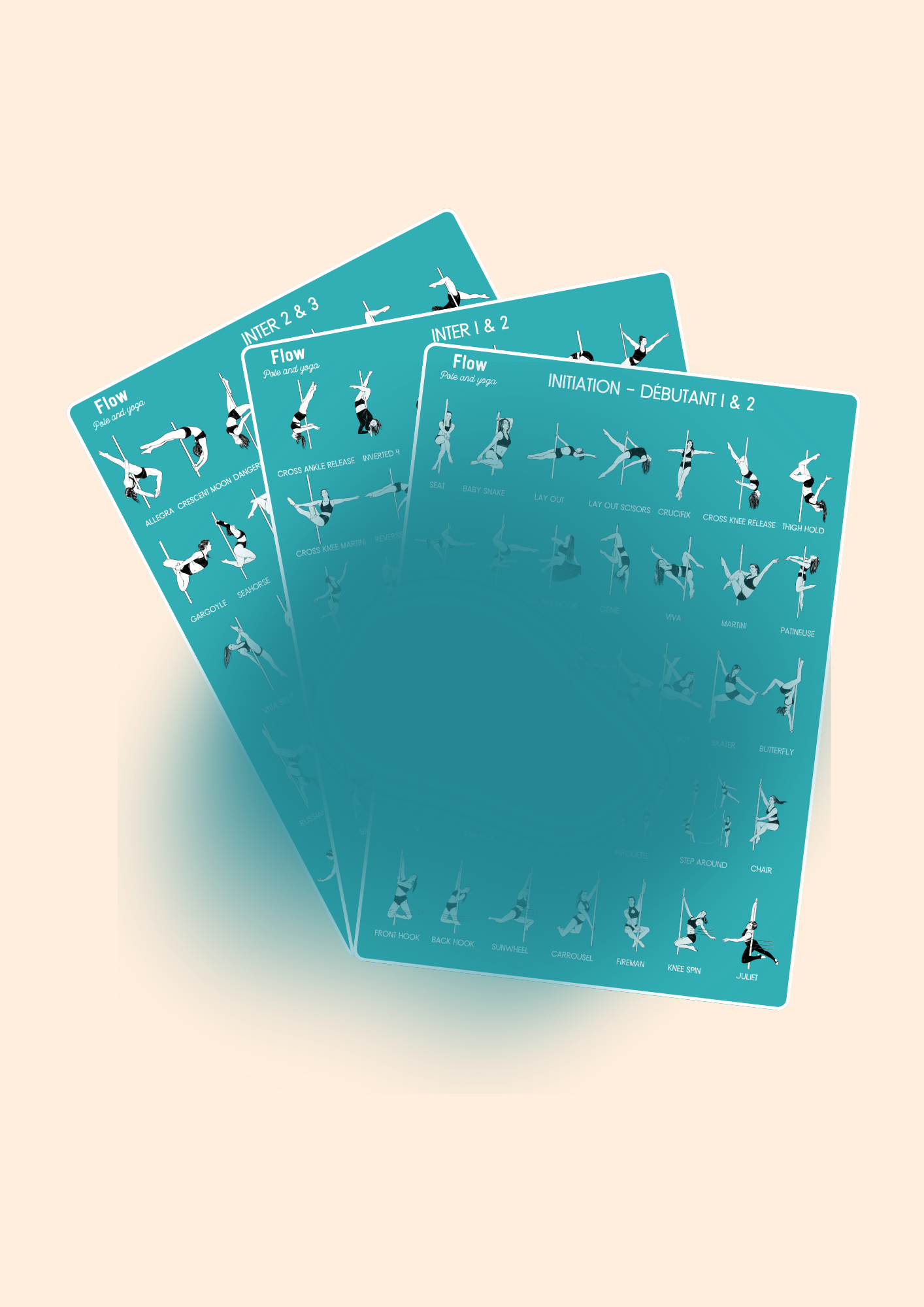 Pack affiches pole dance